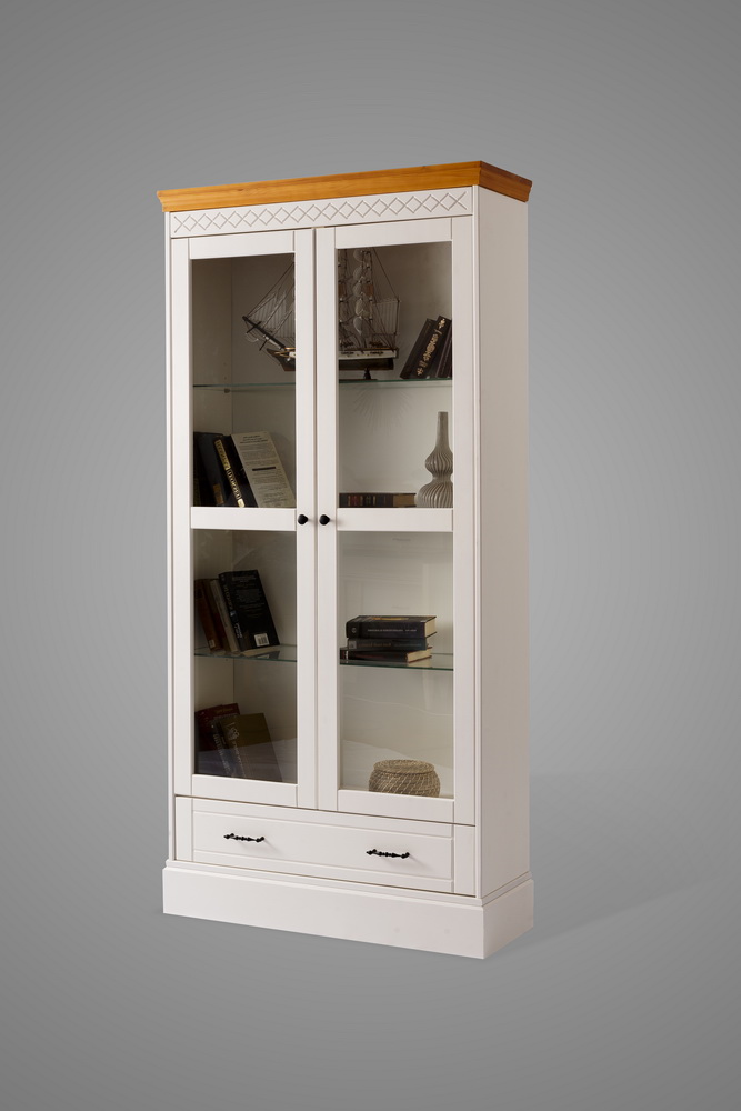 Шкаф книжный с ящиками и полками Дания