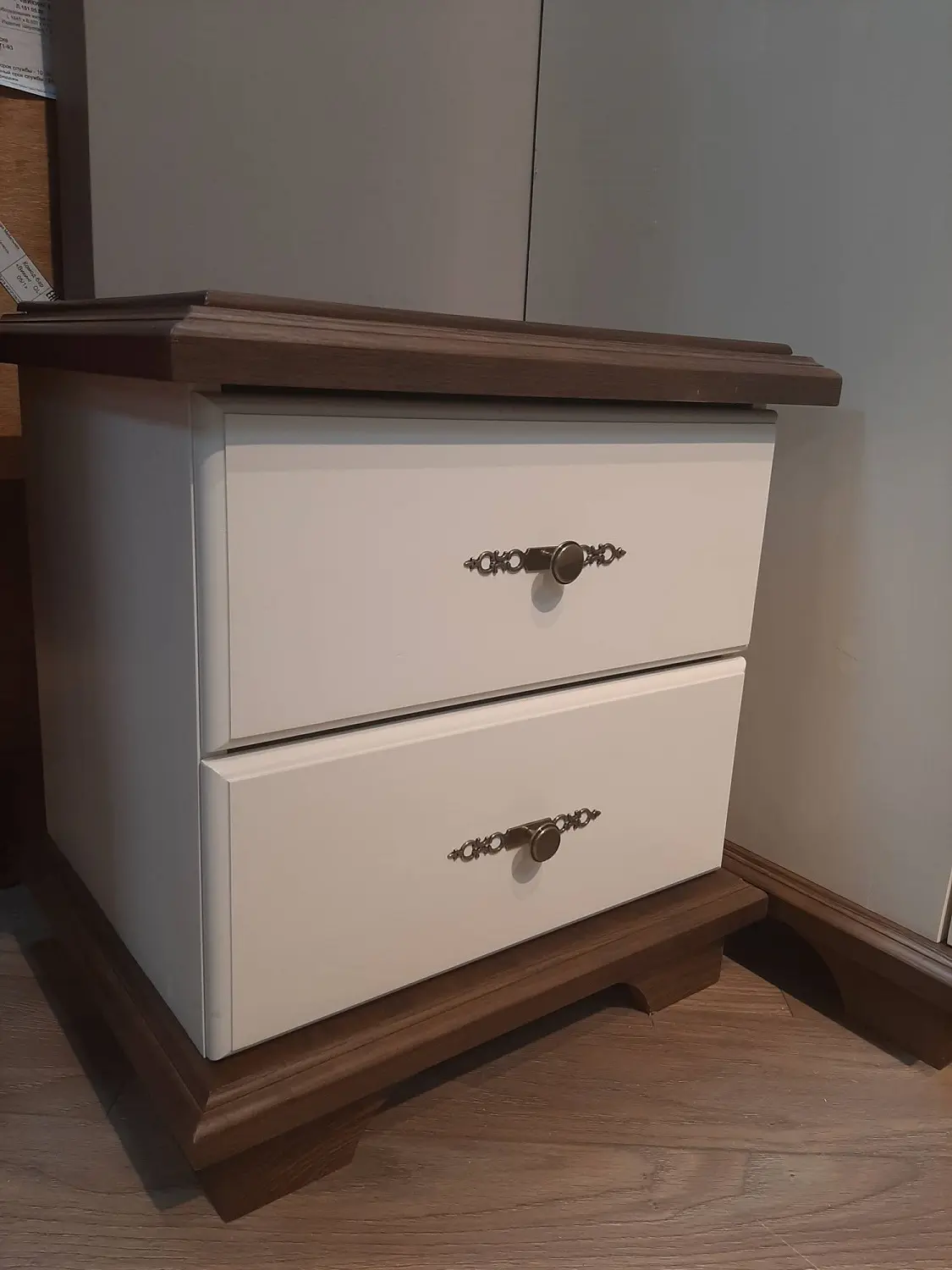 Тумба Брусно-М прикроватная светлая (выставочный образец)