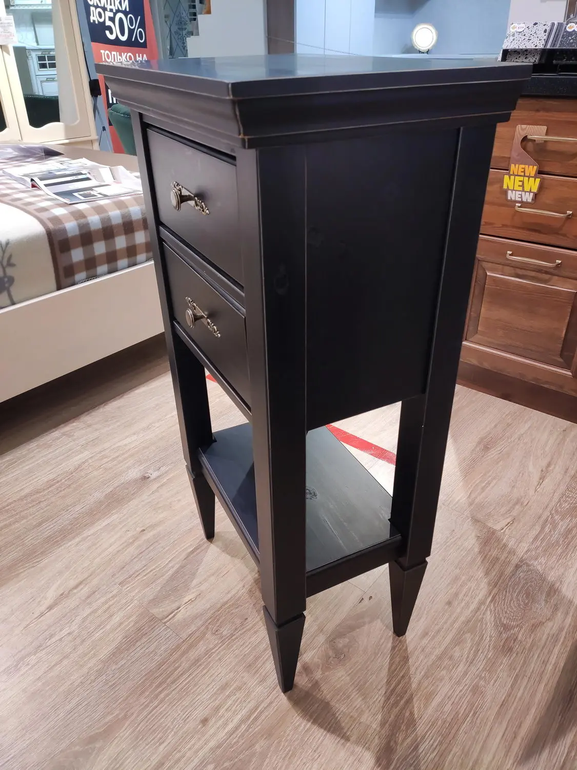 Тумба с 2 ящиками с полкой Бьерт 1-44 сосна