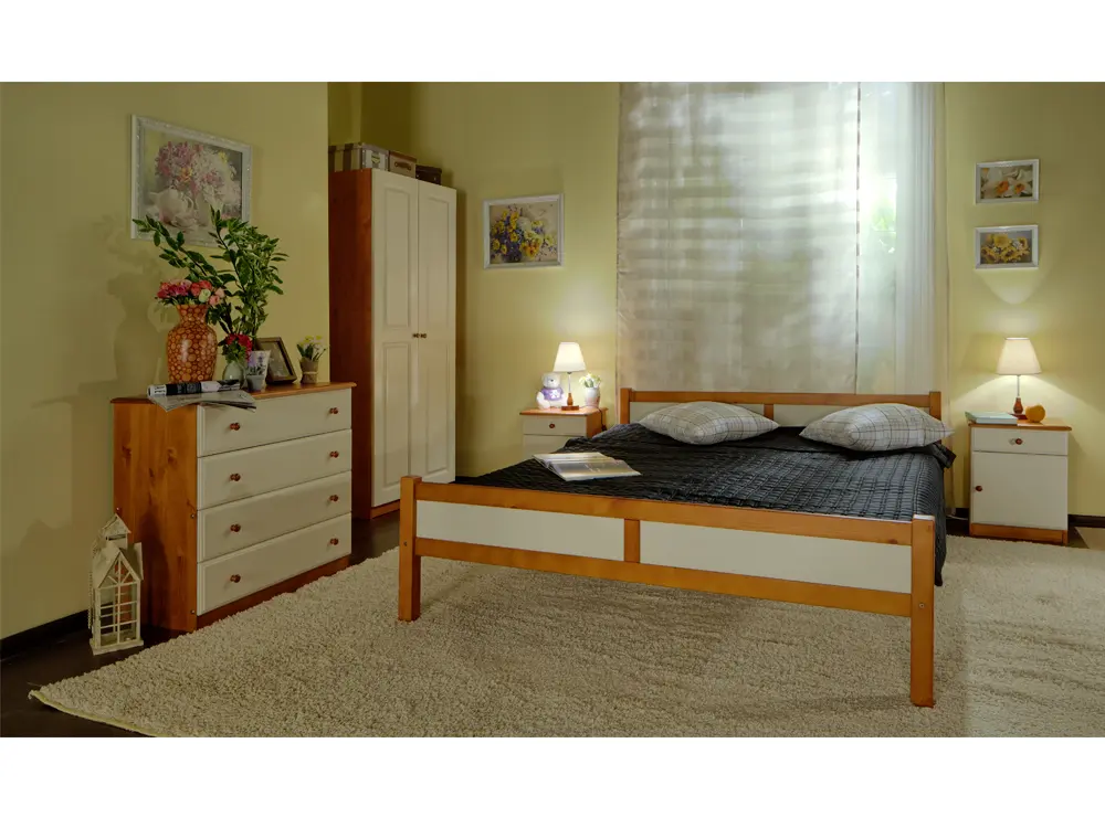 Шкаф двухстворчатый в классическом стиле платяной