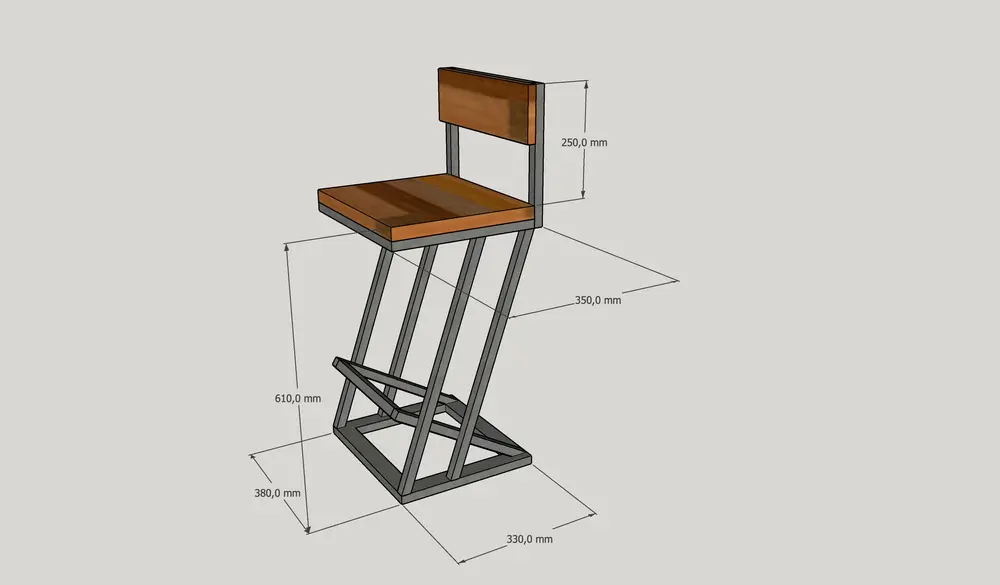 Стул из массива сосны 08-01