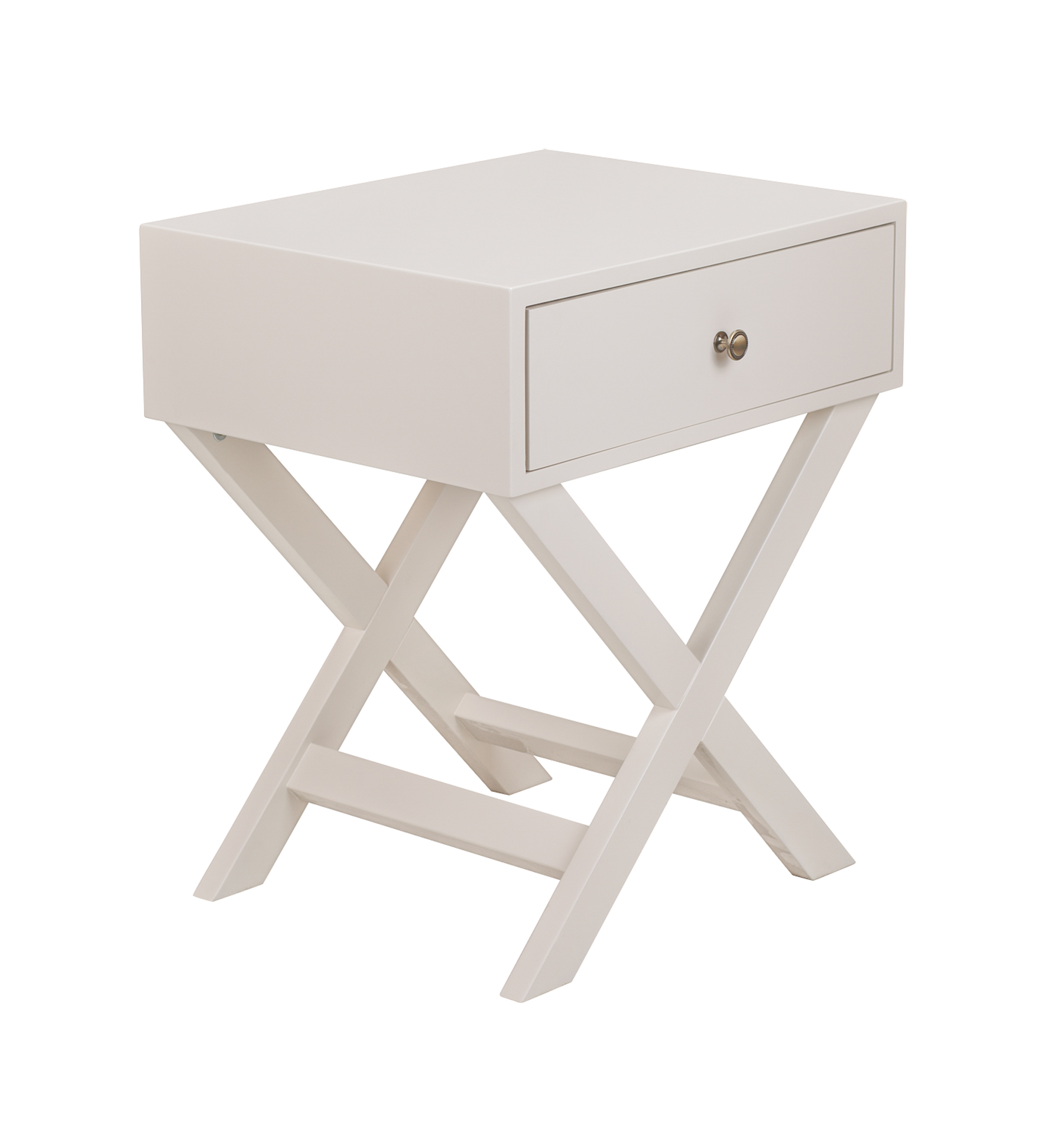 Тумба Лофтовая компактная тумба Tomas Ivory в цвете слоновая кость