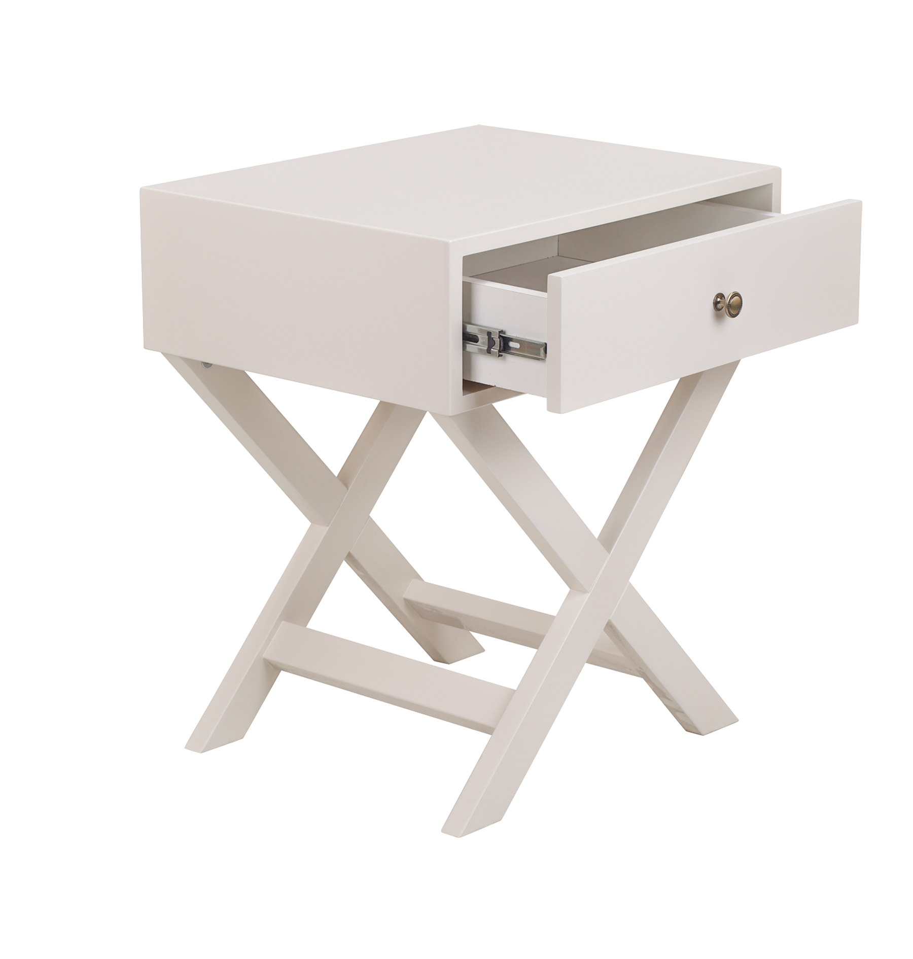 Тумба Лофтовая компактная тумба Tomas Ivory в цвете слоновая кость