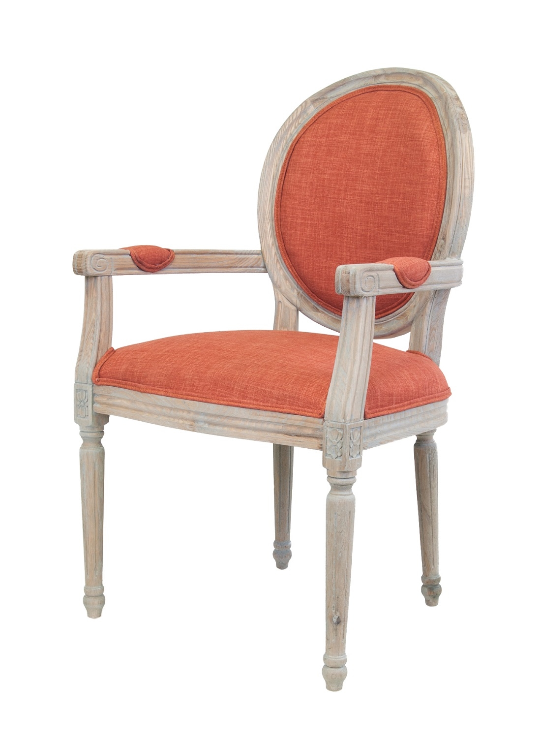 Мягкий стул с подлокотниками Diella Orange