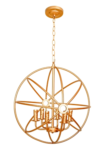 Светильник Foucault'S Orb Crystal Nude D52 Gold