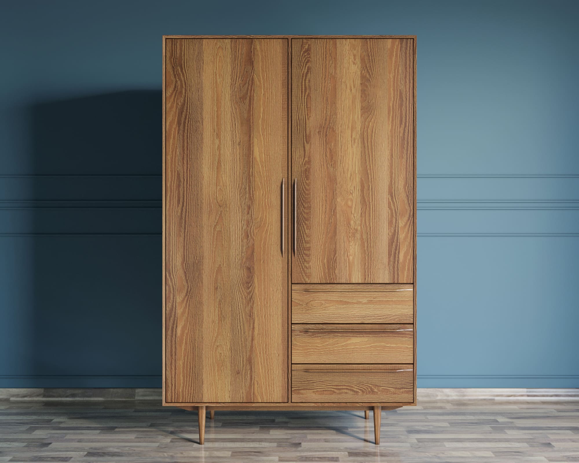 Шкаф в скандинавском стиле "Bruni" с ящиками