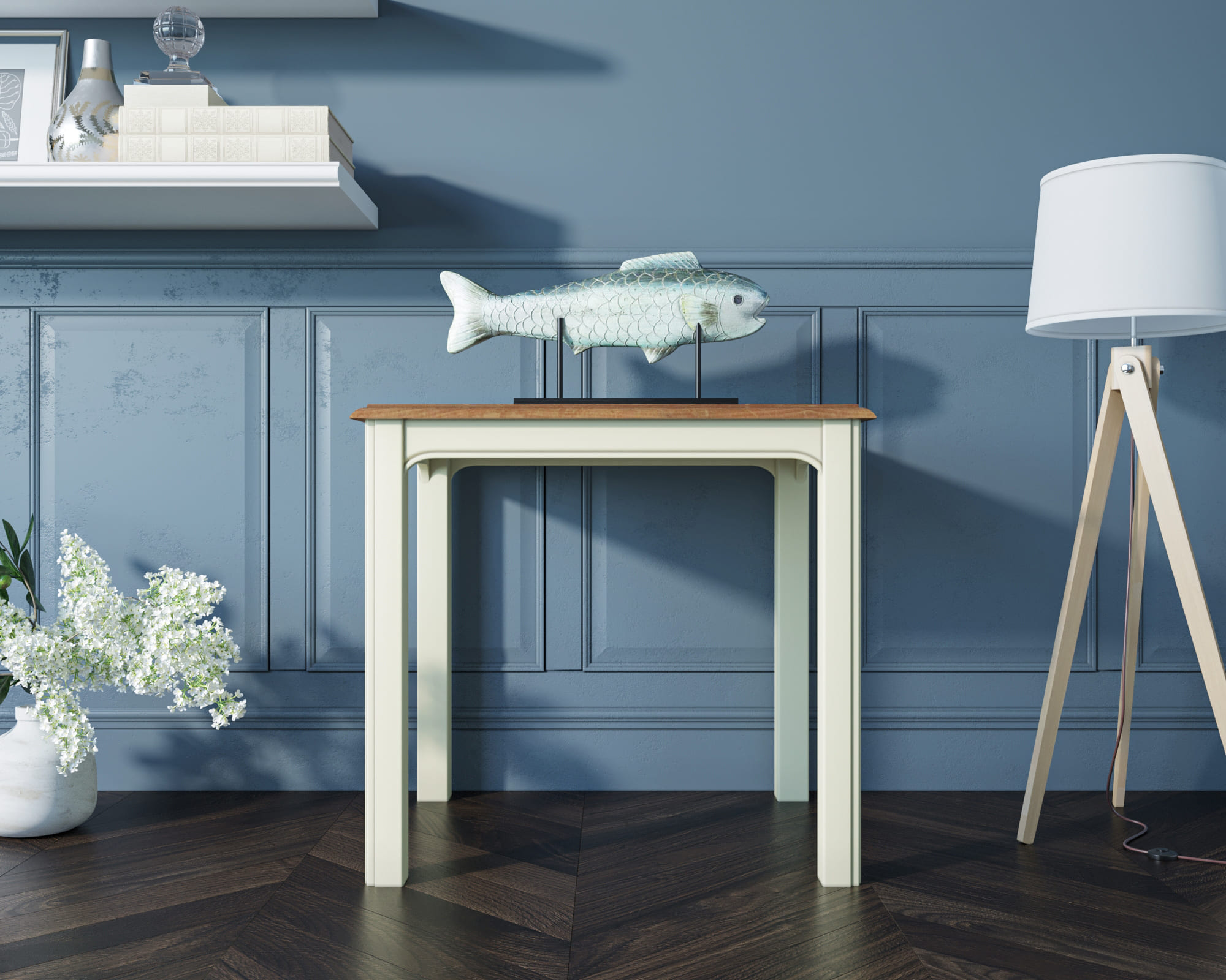 Бежевая прикроватная консоль Olivia большая