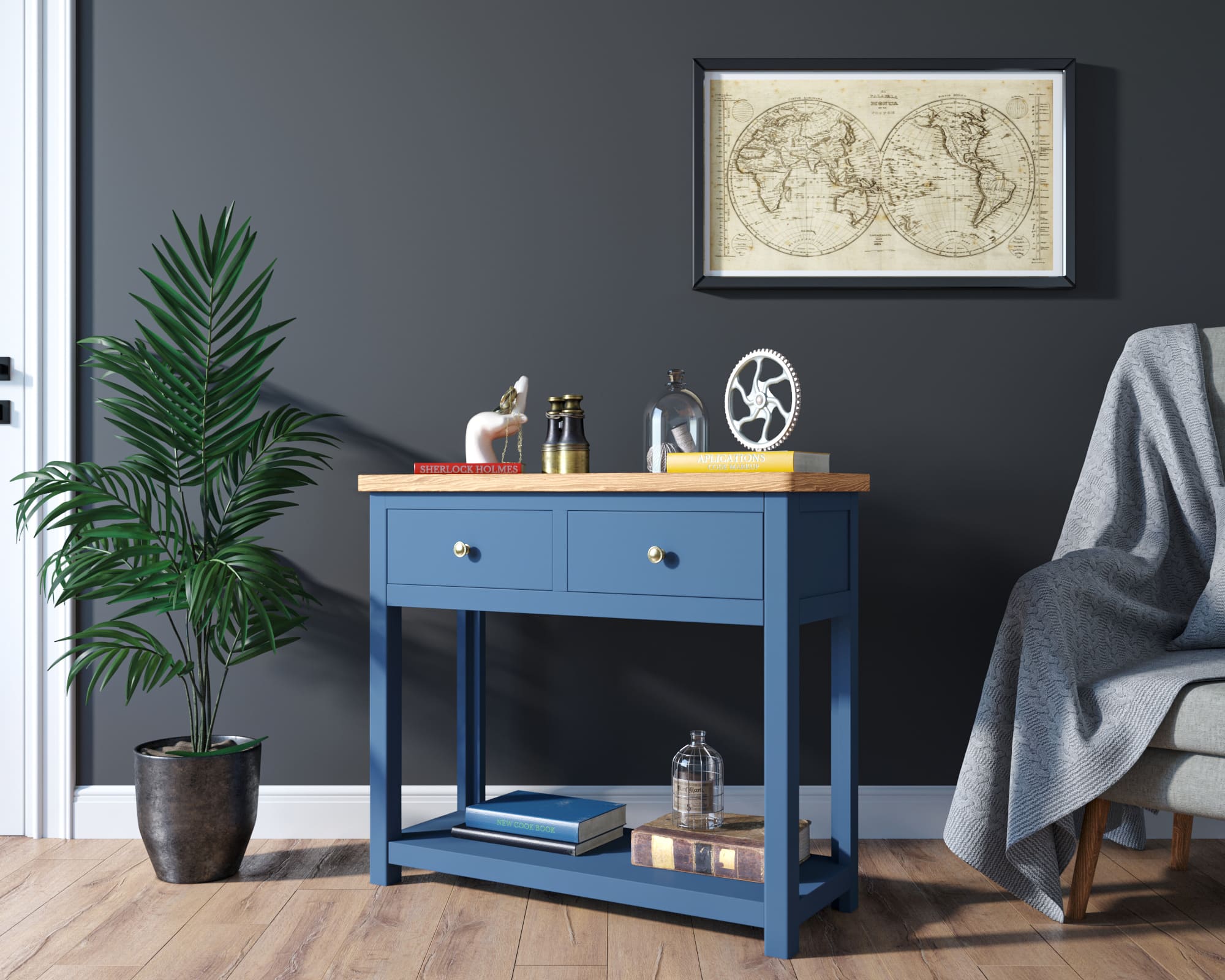 Консоль с ящиками из дерева "Jules Verne"