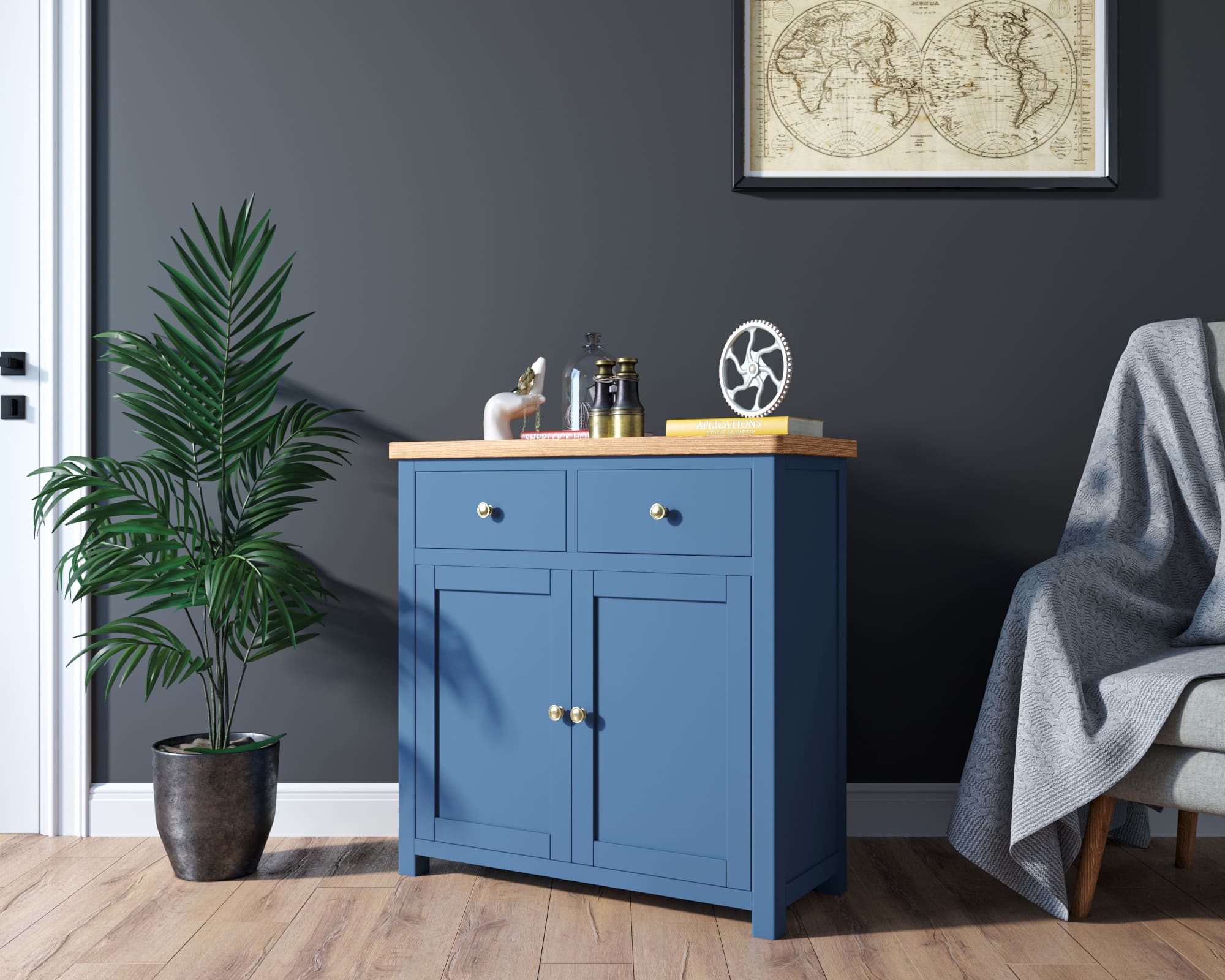 Комод из дерева "Jules Verne" две дверки два ящика