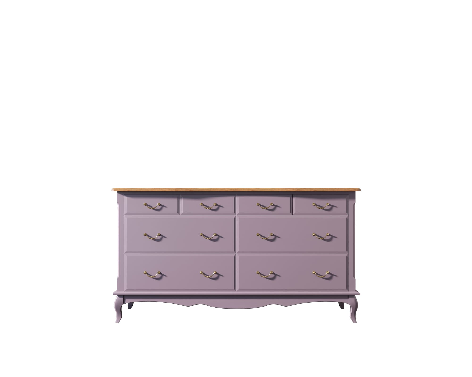 Большой комод Leontina Lavanda на восемь ящиков арт ST9335/2L