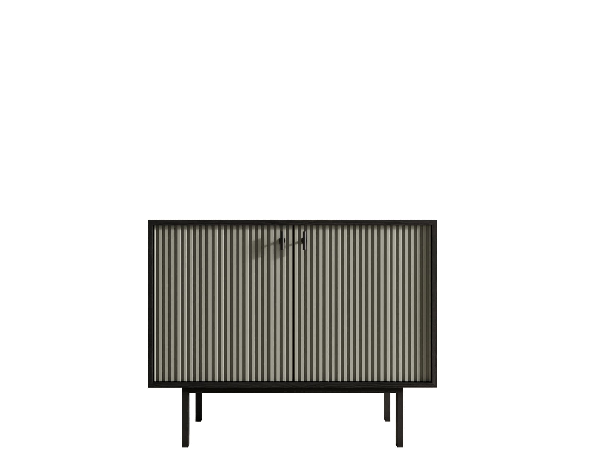 Комод с двумя дверками "Emerson" арт EM02/gray/L