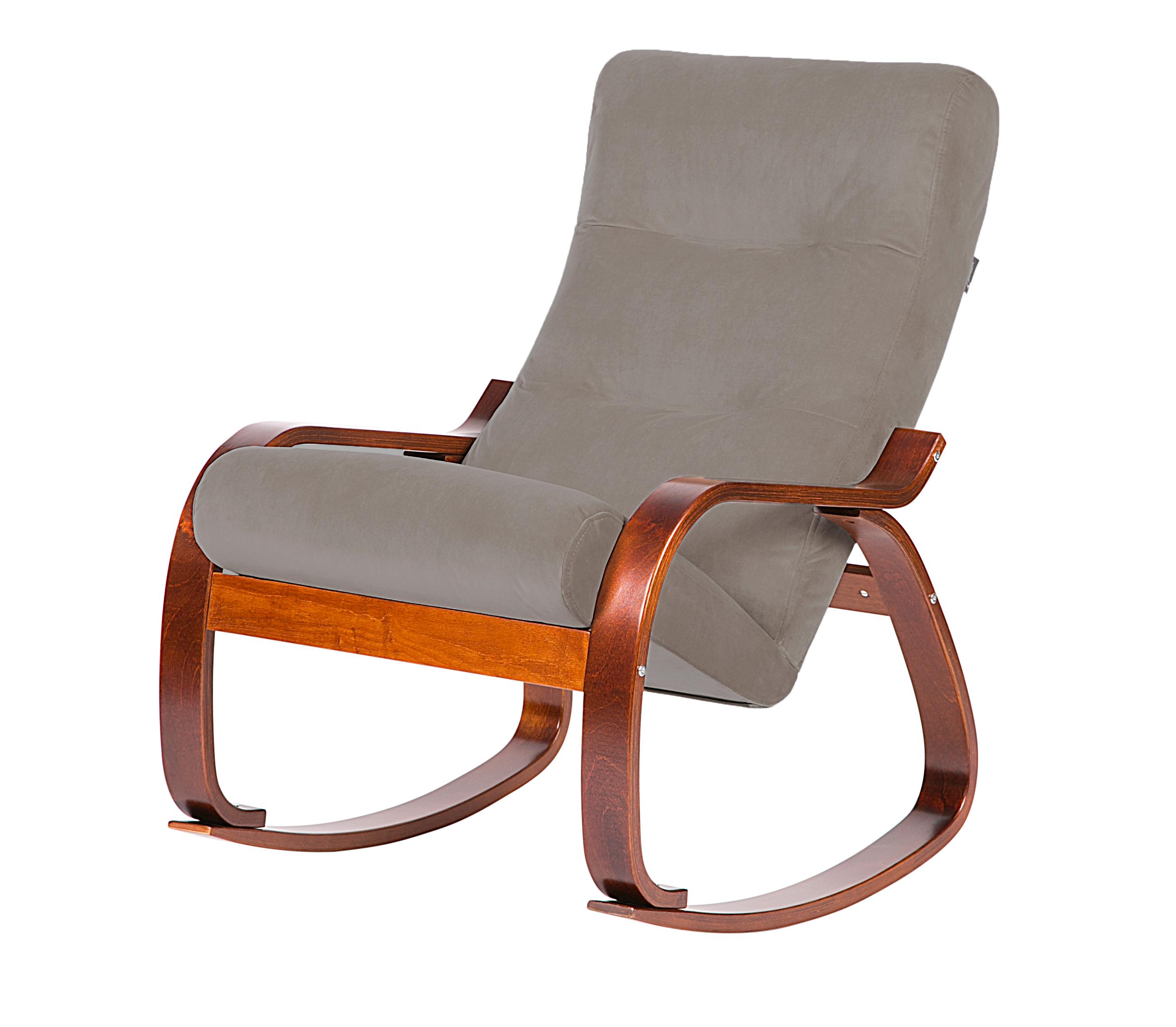 кресло-качалка Гарда фреш 04 бежевый каркас Вишня