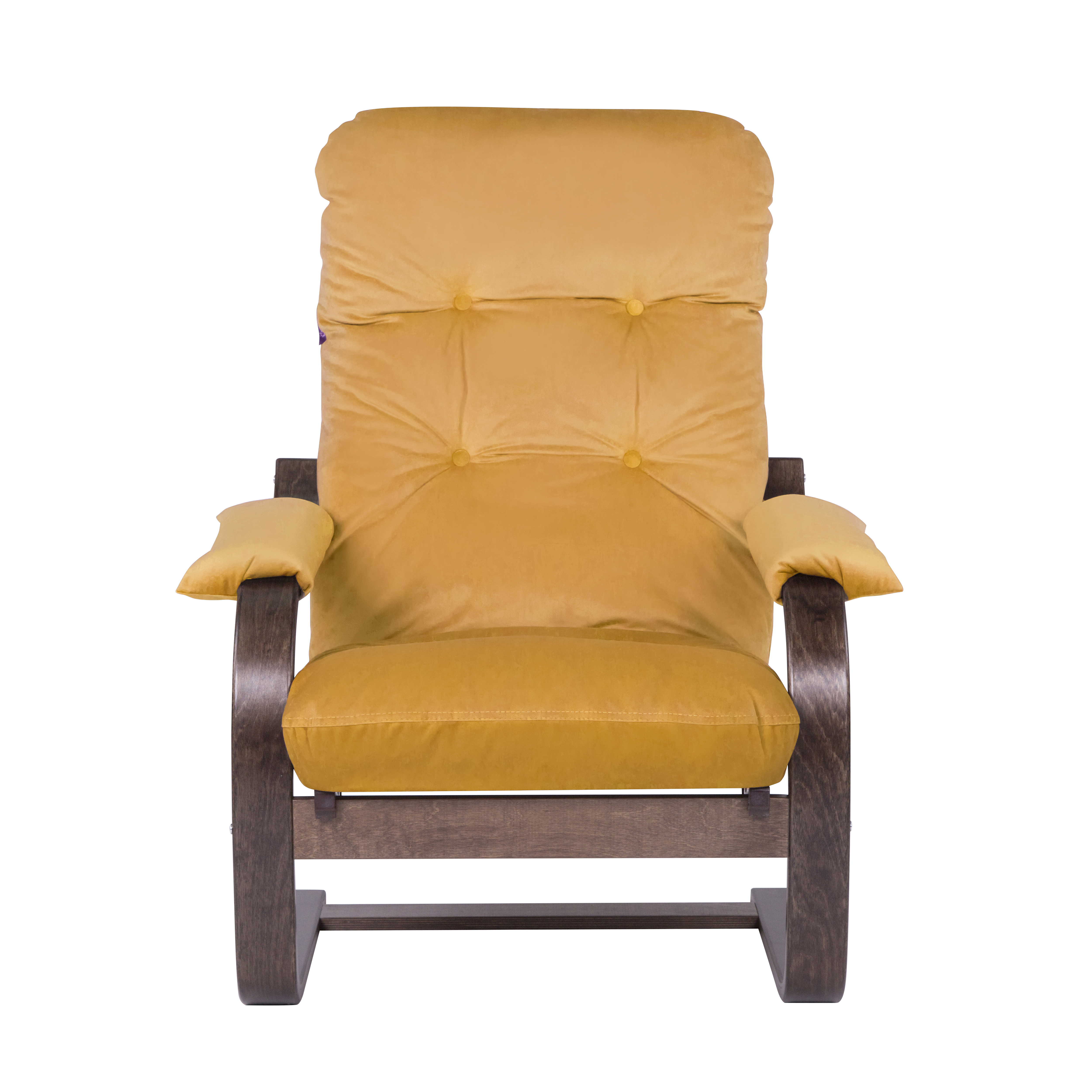 кресло Онега-2 фреш 23 охра каркас Орех