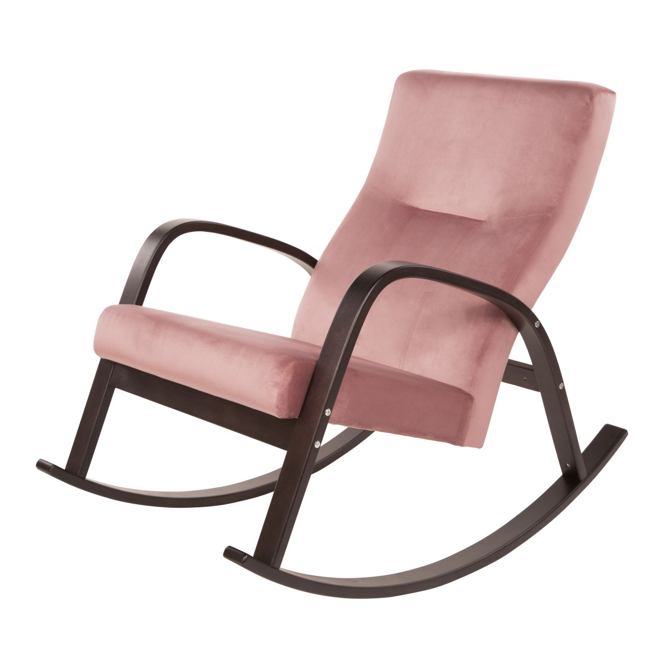 кресло-качалка Ирса Пудровый каркас Венге структура
