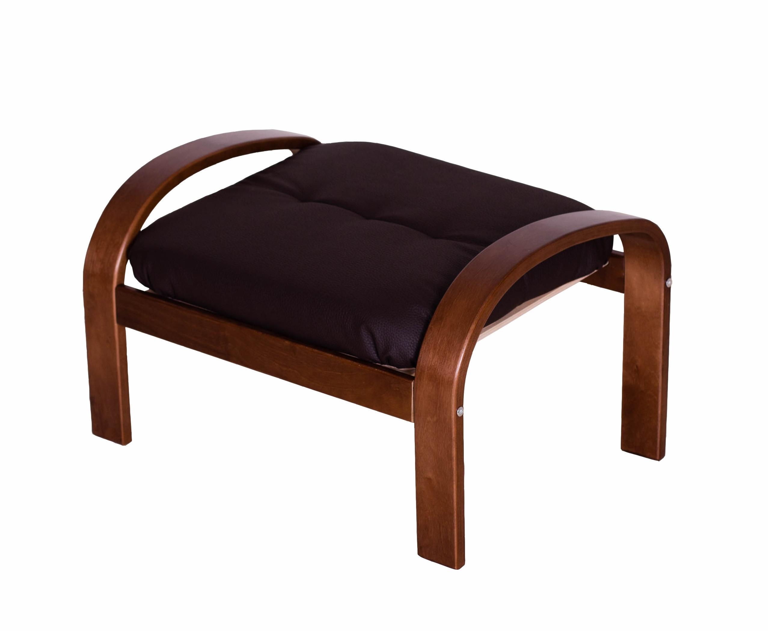 пуф Сайма Экокожа шоколад каркас Вишня