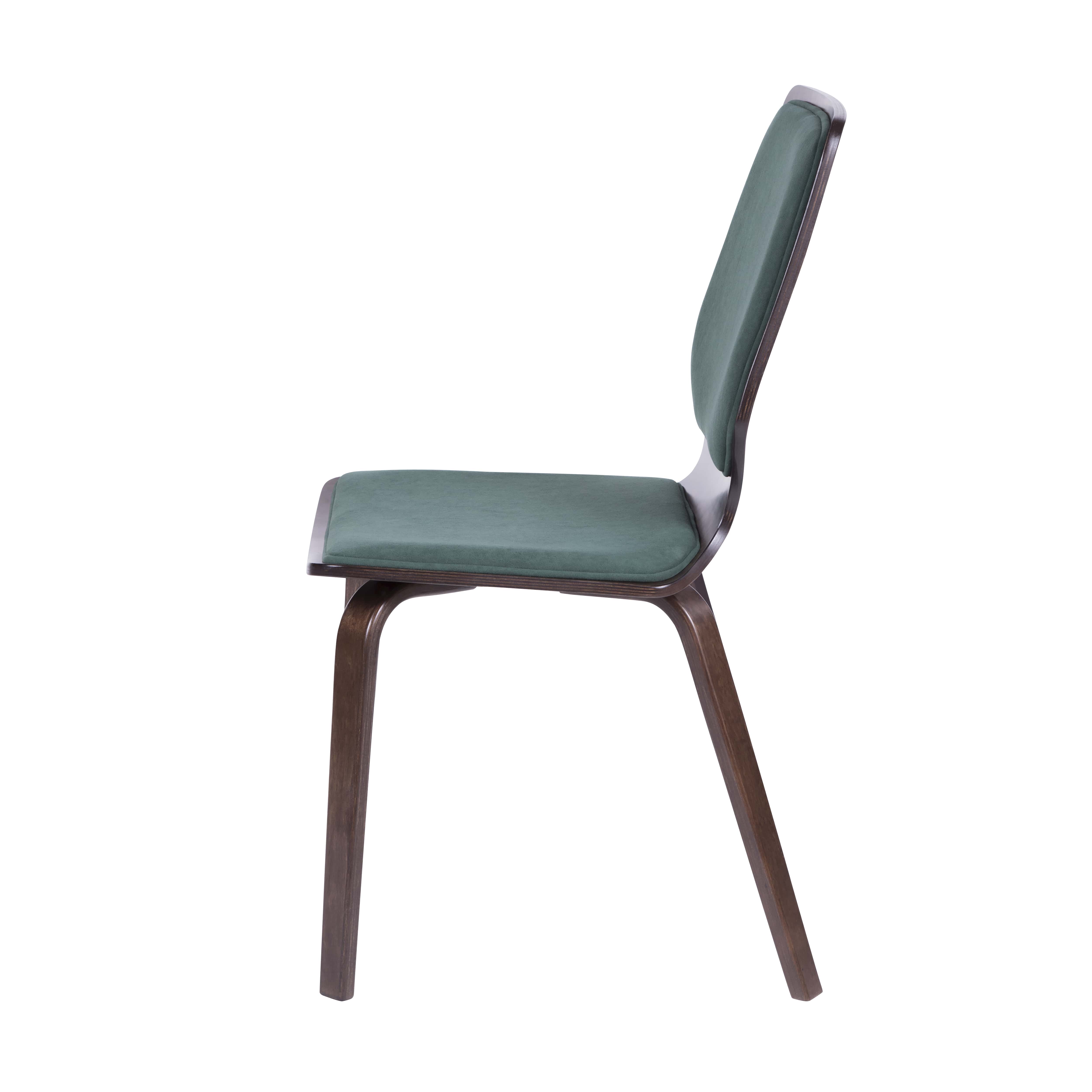 стул Бертран Малахит каркас Орех