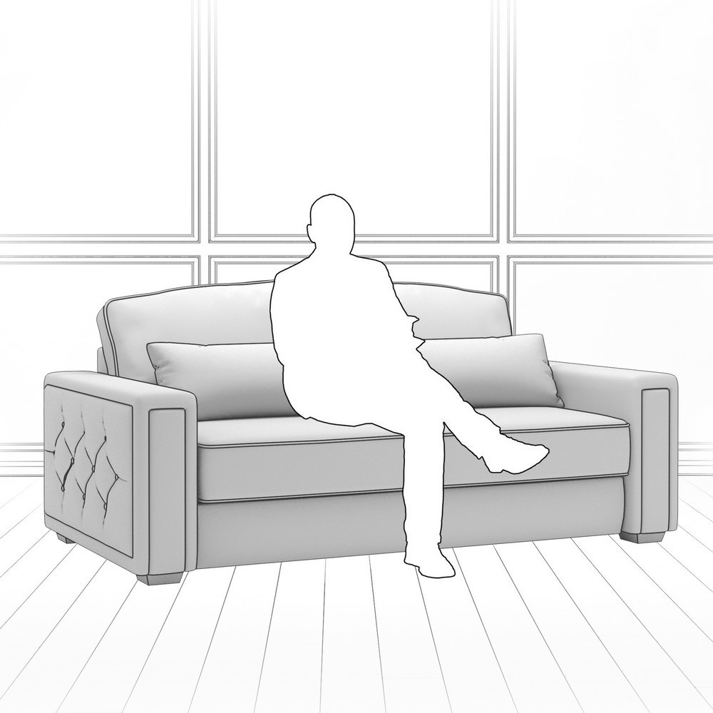 Диван Diamante (с механизмом) DDi-I-180-K03-Ka-B05