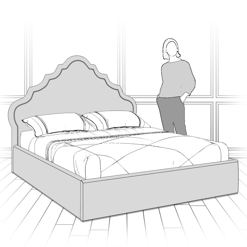 Кровать с подъемным механизмом K08-1800-G-B10