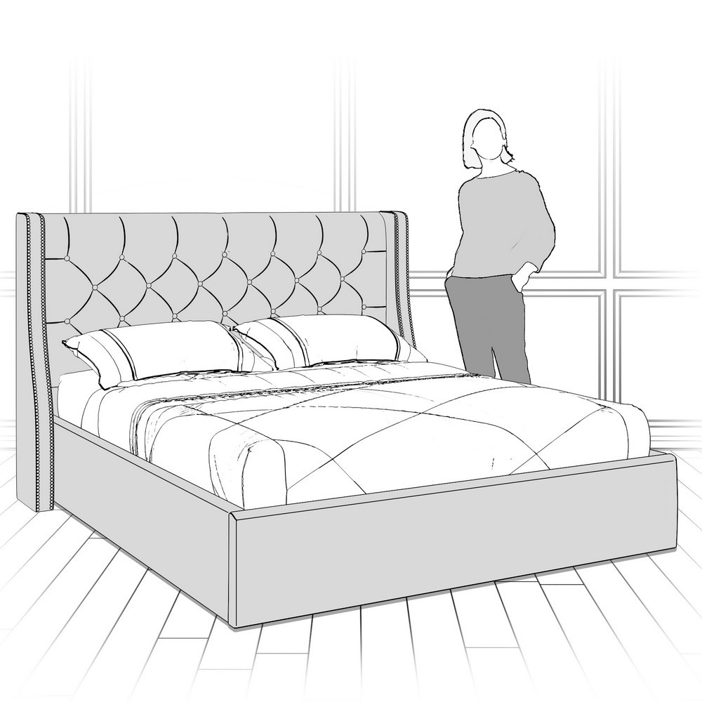 Кровать с подъемным механизмом K11Y-1800-N-B14