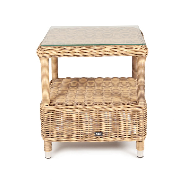 "Форилло" столик кофейный из искусственного ротанга, цвет соломенный