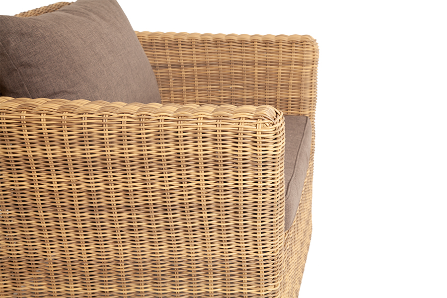 "Капуто" кресло из искусственного ротанга, цвет соломенный