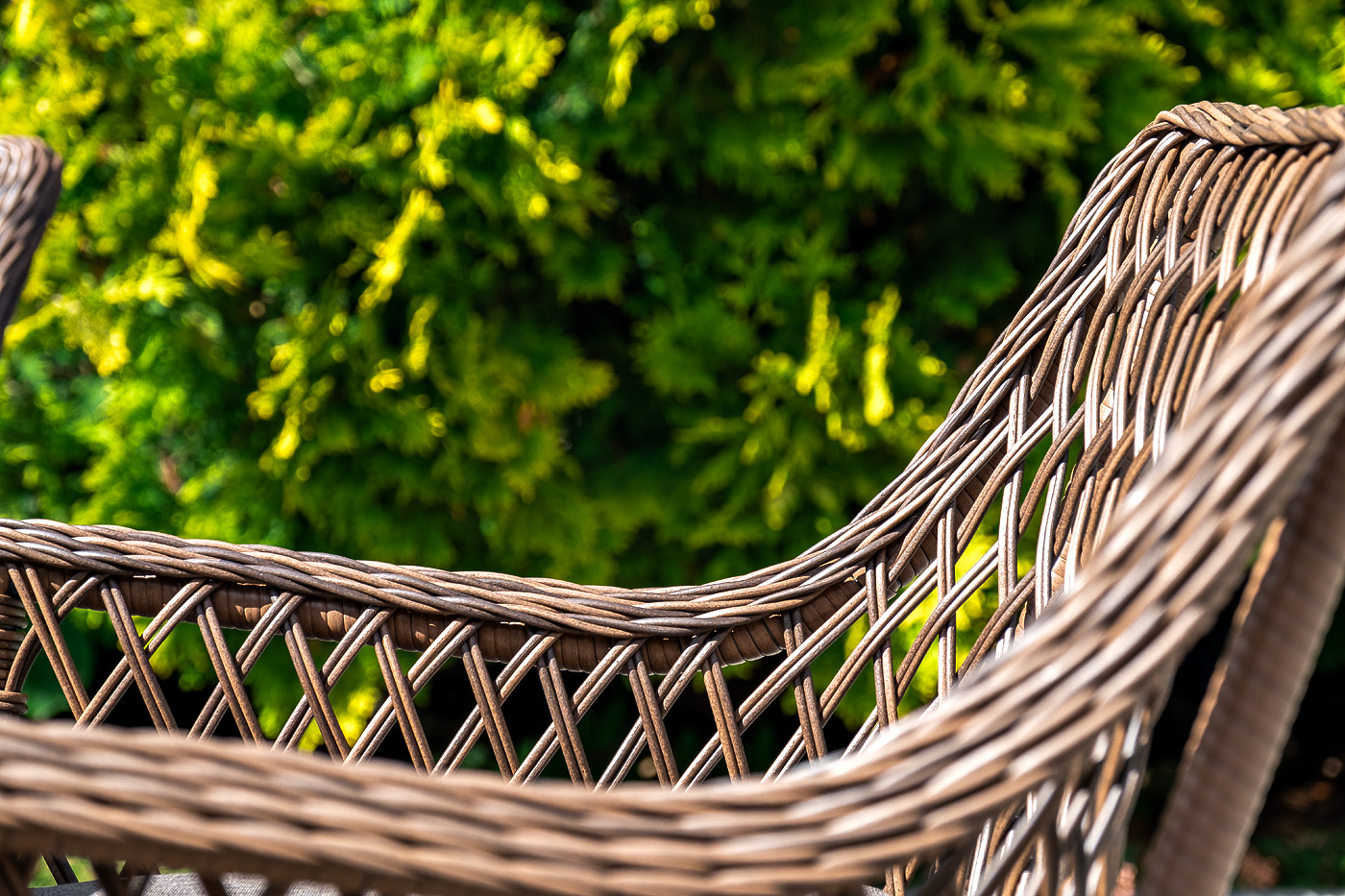 "Латтини" плетеное кресло из искусственного ротанга, цвет коричневый