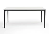 "Малакио" обеденный стол из HPL 160х80см, цвет молочный, каркас черный