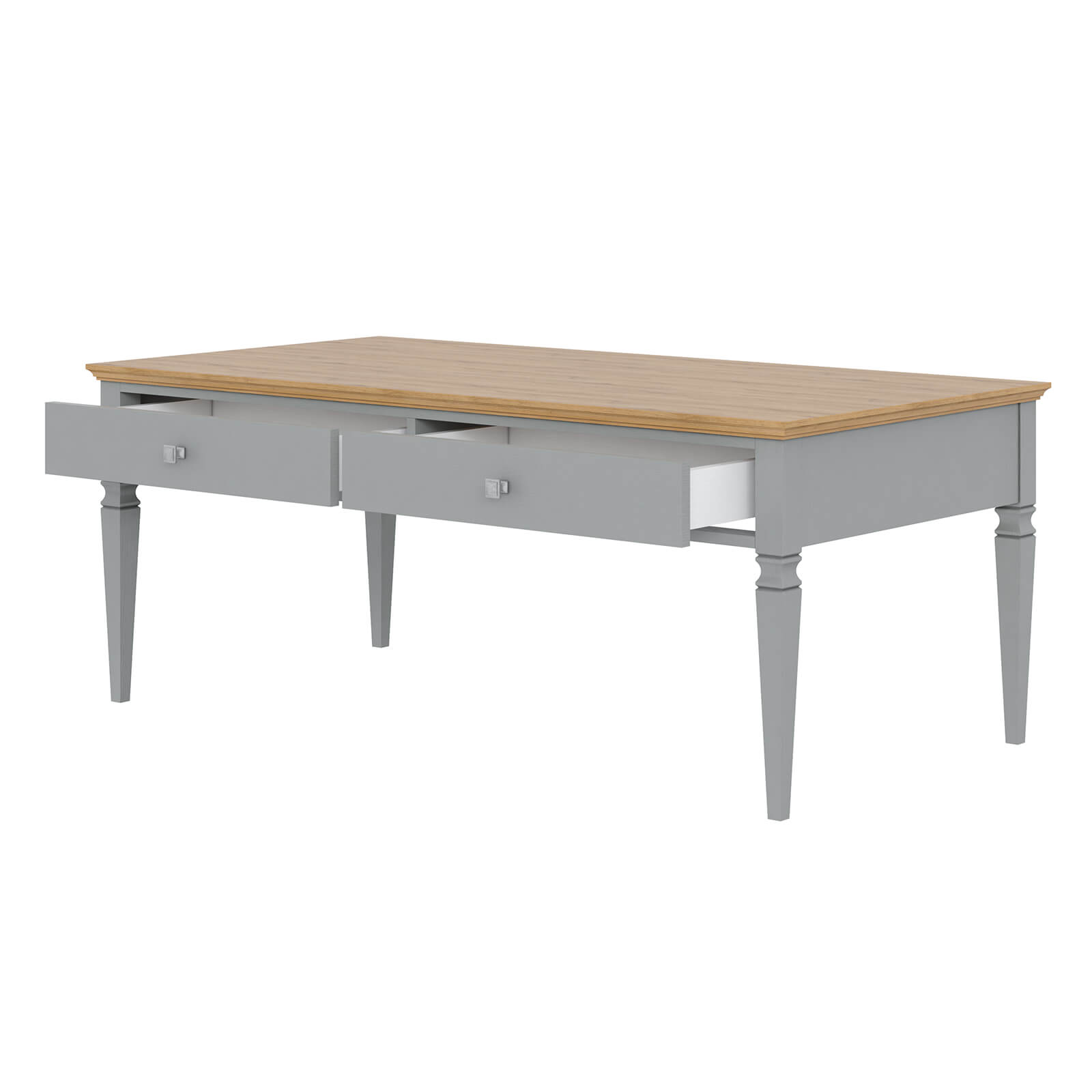 Стол журнальный "Ольса" 02 (серый 7042-антик 24)