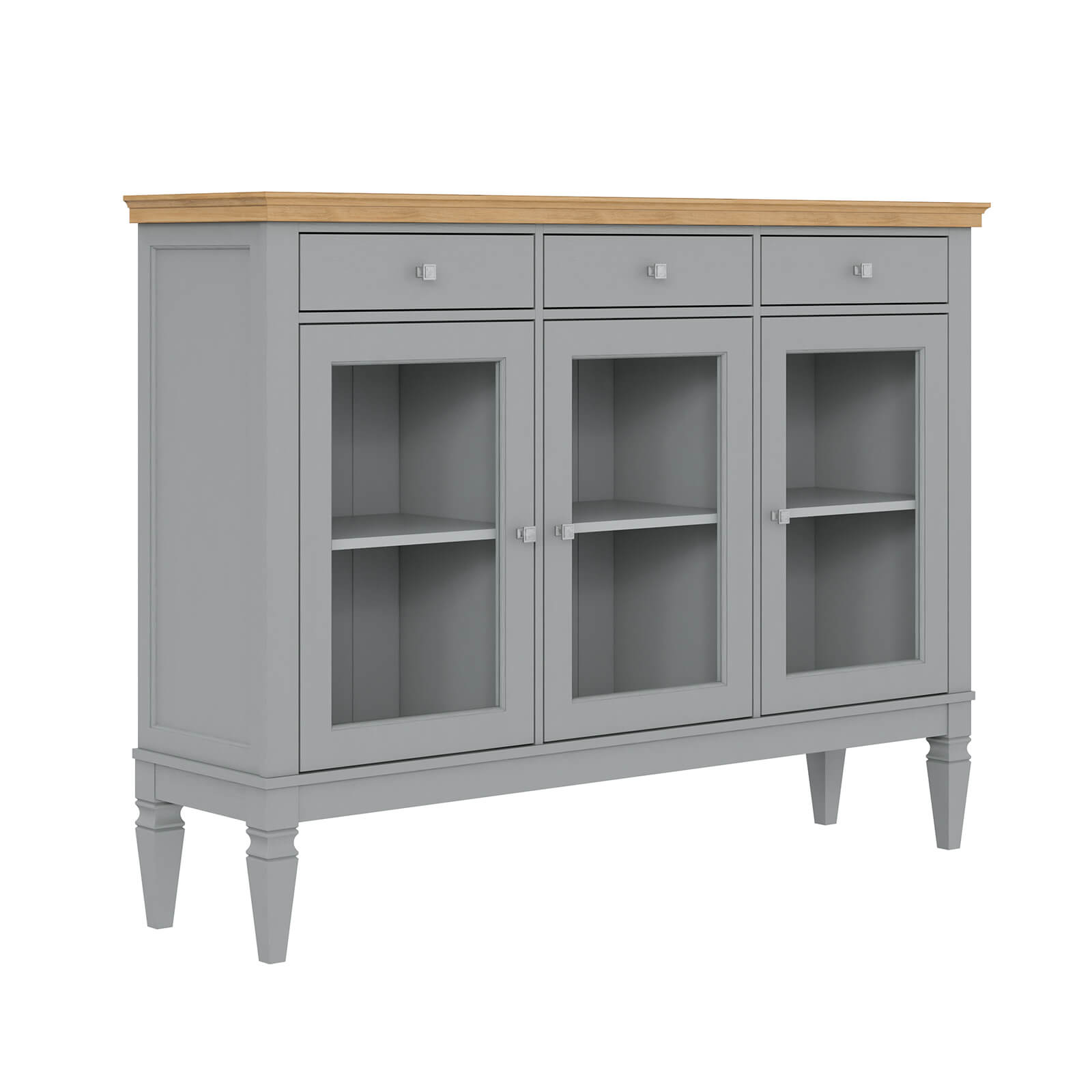 (1.2.5) Комод Ольса 33 (серый 7042-антик 24)