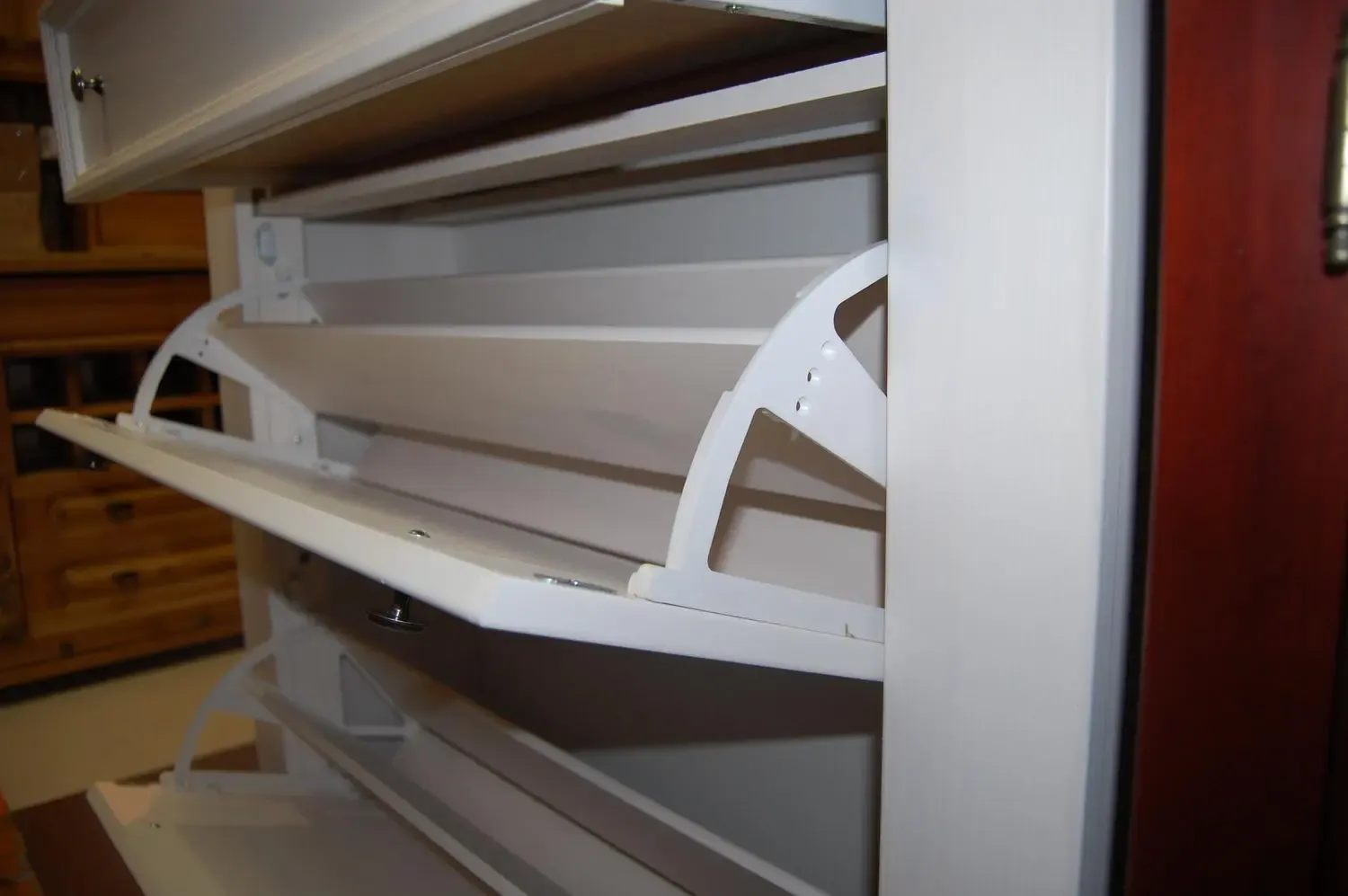 Тумба белая Форест для обуви (выставочный образец)