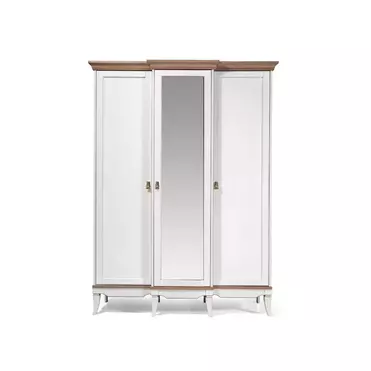 Шкаф Талья для платья и белья ГМ  6553-10, белый/натуральный дуб